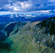 aerial photo, aerial photo, aerial photos, aerial photos, drone aerial, drnarfoto, landscapes, Lapland, mountain, mountain pictures, mountain slope, national parks, Sarek, summer, Tarradalen, Tarrekaise