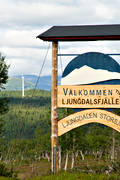 Herjedalen, landscapes, Ljungdalen, sign, signs, summer, vindsnurra, wind power plants