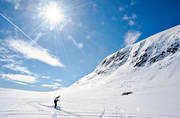 angling, blue, char, condensation streak, fishing, gassande, ice fishing, Jamtland, landscapes, mountain fishing, sky, spring, spring-winter, sun, sunshine, trout, vinterfiskare, vrsol, vrvintersol, winter