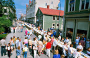 culture, Ostersund, present time, storgatan, swiss roll, vrldens lngsta, world, world record