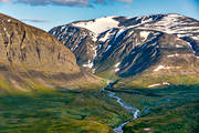 aerial photo, aerial photo, aerial photos, aerial photos, drone aerial, drnarbild, drnarfoto, eroderar, erosjon, landscapes, Lapland, Lulep Basstajhk, mountain, mountain valley, Rinim, Sarek, summer, hpan