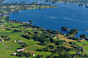 aerial photo, aerial photo, aerial photos, aerial photos, drone aerial, drnarfoto, farms, Hammerdal, Hammerdalssjn, Jamtland, landscapes, summer, Svartviken, sen