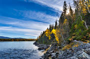 attractions, autumn, autumn colours, Jamtland, lake, landscapes, tannforsen, watercourse, sternoren